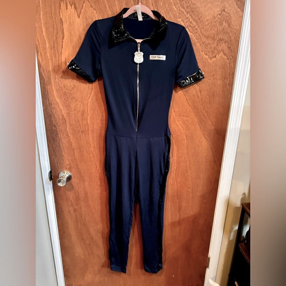 Costume America Blue Police Officer Jumpsuit‎ Costume size M